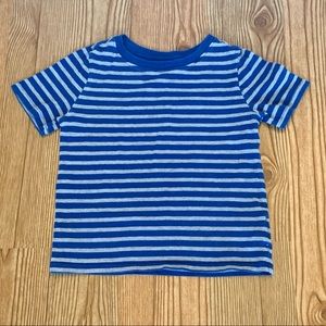 Old Navy Boys Size 5 Blue Gray Stripe Tee